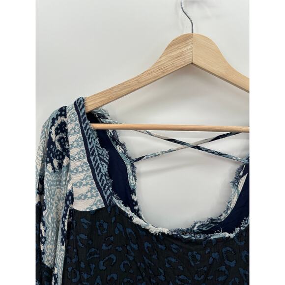 Free People Dress Women Size XS Heart of Gold Boho Flare Sleeve Off Shoulder - Picture 6 of 9